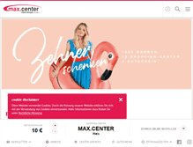 Tablet Screenshot of maxcenter.at